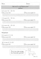 Vorschau - Arbeitsblätter - Grundrechenarten im Zahlenraum 100 | Fehlerjagd mit Fix – Addition, Subtraktion, Multiplikation & Division | Klasse 2–3 (auch differenziert) - Seite 3