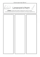 Vorschau - Mal- und Bastelvorlagen - Verschiedene Lesezeichen-Vorlagen - Seite 2