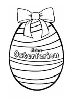 Vorschau - Arbeitsblätter - Meine Osterferien - Osterferien-Ei - Seite 1