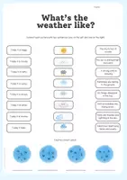 Vorschau - Arbeitsblätter - Weather (reading and connecting) - Seite 1