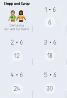 Vorschau - Spiele - Stopp and Swap Mathe Kartenspiel (Einmaleins 6er und 7er Reihe) - Seite 3