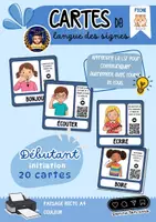 Aperçu - Cartes / Images - Cartes langue des signes - Page de couverture