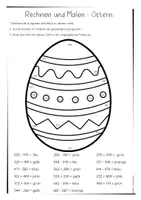 Vorschau - Arbeitsblätter - Rechnen und Malen Ostern ZR 1000 - Seite 2