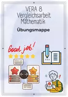 Vorschau - Stundenentwürfe - Mathematik VERA 8 Vergleichsarbeit NRW Übungsmappe - Deckblatt