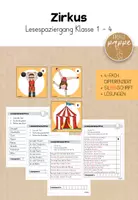 Vorschau - Arbeitsblätter - Zirkus Lesespaziergang (4fach differenziert) / Klasse 1-4 - Deckblatt