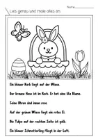 Vorschau - Arbeitsblätter - Lesemalblätter - Ostern (1.Klasse) - Seite 2