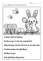 Vorschau - Arbeitsblätter - Lesemalblätter - Ostern (1.Klasse) - Seite 3