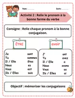 Aperçu - Feuilles d'exercices - Ma fiche d’activités être et avoir - Page 2
