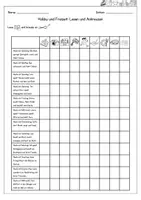 Vorschau - Arbeitsblätter - DaZ / DaF - Hobby und Freizeit - Lesen und ankreuzen (Arbeitsblatt) - Seite 1