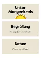 Vorschau - Aufgabenkarten - Moderationsfächer für den Morgenkreis - Seite 2