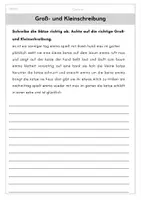 Vorschau - Arbeitsblätter - Groß- und Kleinschreibung - Deckblatt