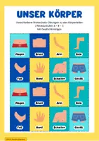 Vorschau - Arbeitsblätter - Unser Körper - Wortschatzübungen II - Deckblatt