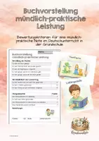 Vorschau - Bildkarten - Buchvorstellung mündlich-praktrische Leistung - Deckblatt