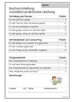 Vorschau - Bildkarten - Buchvorstellung mündlich-praktrische Leistung - Seite 1