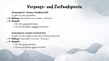 Vorschau - Arbeitsblätter - Aktiv und Passiv Tafelbild + Übung - Seite 2