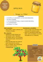 Vorschau - Arbeitsblätter - Apfelmus selber machen - Rezeptkarte Hauswirtschaft - Deckblatt