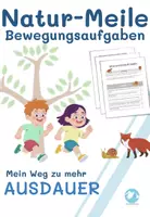 Vorschau - Spiele - Natur Meile - Bewegungsaufgaben im Wald - Deckblatt