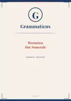Vorschau - Unterrichtsreihen - Die Numerale – Wissenscheck & Lernzielkontrolle | Grund‑ & Ordnungszahlen – Deutsch Sekundarstufe I - 6./7. Klasse / Schulstufe - Deckblatt