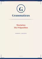 Vorschau - Stundenentwürfe - Die Präposition – Wissenscheck & Lernzielkontrolle | mit Dativ, Akkusativ & Genitiv – Deutsch Sekundarstufe I - 5./6. Klasse / Schulstufe - Deckblatt