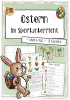 Vorschau - Stundenentwürfe - Ostern im Sportunterricht - Klasse 1 bis 4 - Deckblatt