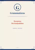 Vorschau - Unterrichtsreihen - Die Konjunktion – Wissenscheck & Lernzielkontrolle | Neben‑ & Hauptsätze verbinden – Deutsch Sekundarstufe I - 5./6. Klasse / Schulstufe - Deckblatt