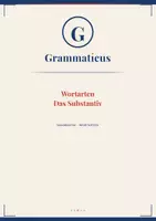 Vorschau - Unterrichtsreihen - Das Substantiv – Wissenscheck & Lernzielkontrolle | Genus, Kasus & Numerus – Deutsch Sekundarstufe I - 5./6. Klasse / Schulstufe - Deckblatt