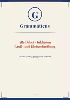 Vorschau - Unterrichtsreihen - Inklusionsmaterial Deutsch – Groß‑ und Kleinschreibung Satzanfang & Nomen · Basisniveau - 5./6. Klasse / Schulstufe - Deckblatt