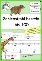 Vorschau - Mal- und Bastelvorlagen - Zahlenstrahl bis 100 - basteln - Deckblatt