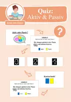 Vorschau - Arbeitsblätter - Wachsendes Materialpaket: Aktiv & Passiv - Seite 1
