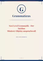 Vorschau - Unterrichtsreihen - Mini‑Tests Objekte ANSPRUCHSVOLL – AO, DO & Präpositionalobjekt sicher unterscheiden 6 Lernzielkontrollen · je 1 Seite - 6./7. Klasse / Schulstufe - Deckblatt