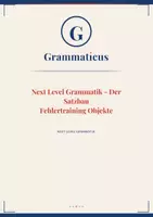 Vorschau - Unterrichtsreihen - Fehlertraining Objekte – AO, DO & PO sicher unterscheiden Arbeitsblätter mit Mini‑Test & Lösungen - 6./7. Klasse / Schulstufe - Deckblatt