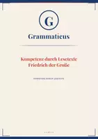 Vorschau - Unterrichtsreihen - Friedrich der Große – Aufgeklärter Absolutismus ANSPRUCHSVOLL - 7./8. Klasse / Schulstufe - Deckblatt