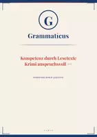 Vorschau - Unterrichtsreihen - Lesekompetenz B1/B2 – Krimi anspruchsvoll ++ | Das Protokoll der Lücken (Band 9) - 7./8. Klasse / Schulstufe - Deckblatt