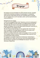 Vorschau - Unterrichtsreihen - Die Synagoge
– Zuordnungs- und Grundriss-Arbeitsblatt für den Religionsunterricht - Seite 1