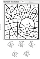 Vorschau - Arbeitsblätter - Rechenmalblätter | Ostern | Zahlenraum 20 | Klasse 1 - Seite 3