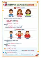 anteprima - Materiale di supporto/inclusione - Inglese : capelli e corpo (classe 3 elem) - Pagina 1
