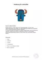 Vorschau - Mal- und Bastelvorlagen - Kunst Grundschule, Afrikanische Masken aus Pappe basteln - Seite 3