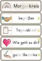 Vorschau - Anderer Materialtyp - Morgenkreis Moderationsfächer Ritual soziales Lernen - Seite 1