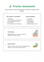 Vorschau - Stundenentwürfe - Kochen: Rezept - Frischer Gurkensalat - Deckblatt