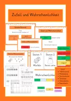 Vorschau - Arbeitsblätter - Zufall und Wahrscheinlichkeit Paket - Deckblatt