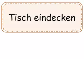 Vorschau - Fördermaterial/Inklusion - Tisch fachgerecht eindecken - in der richtigen Reihenfolge - Seite 1