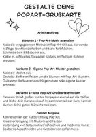 Vorschau - Arbeitsblätter - Kunst Pop-Art Grußkarten & Dekoration Klasse 1–6 - Seite 3