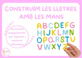Vista previa - Tarjetas / Manipulativos - Construïm les lletres amb les mans🔠🩷👐🏻 - página 1