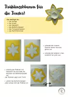 Vorschau - Mal- und Bastelvorlagen - Anleitung Frühlingsblume Narzisse - Seite 1