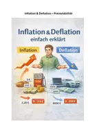Vorschau - Arbeitsblätter - Inflation & Deflation einfach erklärt – Arbeitsblatt mit Lösungen - Deckblatt