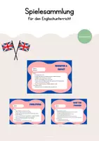 Vorschau - Spiele - Spielesammlung für den Englischunterricht - Deckblatt