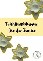 Vorschau - Mal- und Bastelvorlagen - Anleitung Frühlingsblume Narzisse - Deckblatt