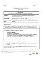 Vorschau - Klassenarbeiten - Klassenarbeit Kurzgeschichten Klasse 9 mit EWH - Ein netter Kerl - Schwerpunkt Kommunikation - Seite 1
