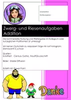 Vorschau - Arbeitsblätter - Materialpaket zu Zwerg- und Riesenaufgaben - Seite 2
