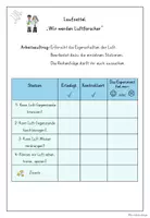 Vorschau - Stationenlernen - Luft Experimente/ Versuche - Stationskarten - Seite 2